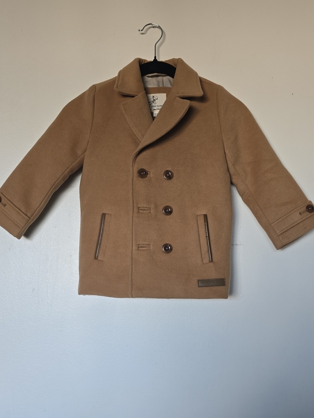 River Island Camel Peacoat for Kids